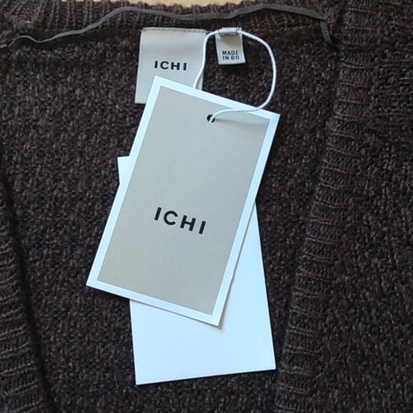 Ichi Ihodansa CA3 Sweater Cardigan Brown XS - Picture 11 of 13